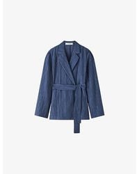JOSEPH - Nymph Crinkled Lyocell-Blend Jacket - Lyst