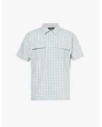 RRL - Checked Short-sleeved Cotton And Linen-blend Shirt - Lyst