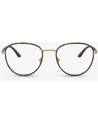 Giorgio Armani - Ar5137j Phantos-frame Steel Glasses - Lyst