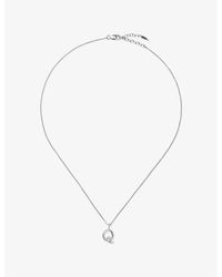 Missoma - Curly Molten Mini Initial Q-Plated Sterling- Necklace - Lyst