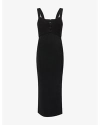 Hervé Léger - The Alessia Cut-Out Stretch-Knitted Gown - Lyst