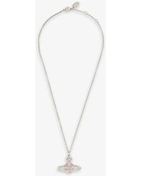 Vivienne Westwood - Kika Crystal-embellished Brass Pendant Necklace - Lyst
