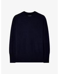 Whistles - Crewneck Seam-Detail Cashmere Jumper - Lyst