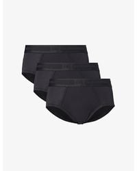 CHE - Elasticated-Waistband Pack Of Three Stretch-Woven Briefs - Lyst