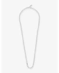 Hatton Labs - Paperclip-chain Engraved Sterling- Necklace - Lyst