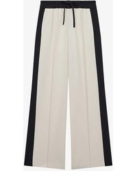 Reiss - May Elasticated-waist Side-stripe Woven Trousers 1 - Lyst