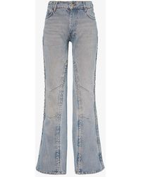 Y. Project - Hook And Eye Flared-leg Mid-rise Jeans - Lyst
