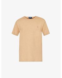 Polo Ralph Lauren - Logo-embroidered Short-sleeve Cotton-jersey T-shirt X - Lyst