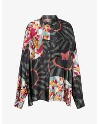 Dries Van Noten - Casia Printed Satin Shirt - Lyst