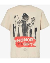 Honor The Gift - A Spring Dignity Graphic-print Cotton-jersey T-shirt - Lyst