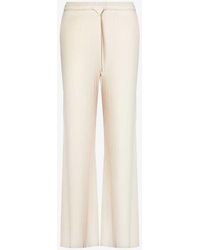 Beyond Yoga - Well Travelled Wide-leg High-rise Stretch-jersey Trousers - Lyst
