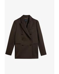 Ted Baker - Seraph Double-breasted Satin Blazer - Lyst