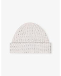Maje - Rhinestone-Embellished Wool Beanie Hat - Lyst