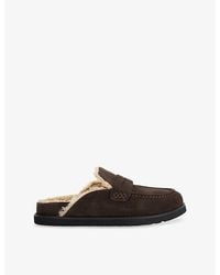 Dune - Goldy Suede Loafers - Lyst