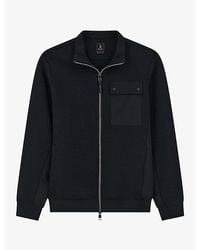 BOGGI - Patch-Pocket Zipped Cotton-Blend Sweatshirt - Lyst