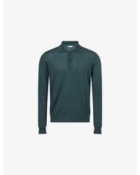 The Row - Selio Long-Sleeve Knitted Cashmere Polo Top - Lyst
