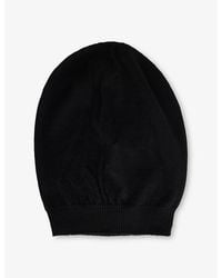 Rick Owens - Domed Knitted Wool Beanie Hat - Lyst