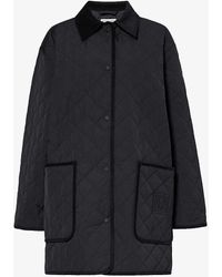 Totême - Corduroy-trim Quilted Recycled-polyester And Organic-cotton-blend Jacket - Lyst