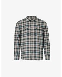 PAIGE - Everet Plaid Relaxed-fit Cotton-blend Shirt X - Lyst