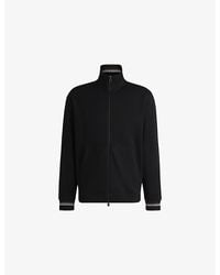 BOSS - High-Neck Side-Pocket Cotton Sweatshirt - Lyst