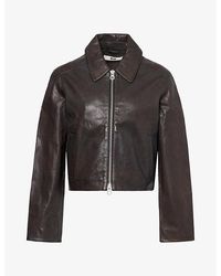 Neuw - Zip-Through Leather Jacket - Lyst