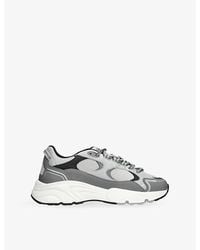 Cleens - Pulse Runner Leather And Mesh Trainers - Lyst
