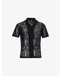Represent - Crochet Semi-Sheer Knitted Shirt - Lyst