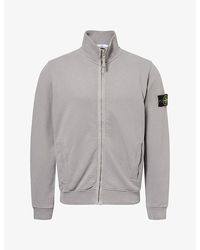 Stone Island - Compass-Badge Brushed Cotton-Jersey Jacket - Lyst