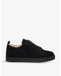 Christian Louboutin - Louis Junior Flat Suede Mid-top Trainers - Lyst