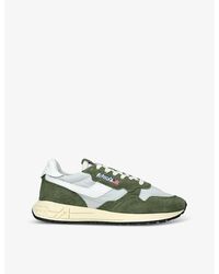 Autry - Reelwind Suede And Shell Low-Top Trainers - Lyst
