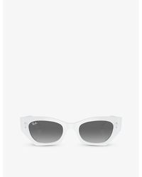 Ray-Ban - Rb4430 Zena Irregular-frame Acetate Sunglasses - Lyst