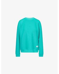 Sporty & Rich - Runner Soft Crewneck Cotton-Jersey Sweatshirt - Lyst