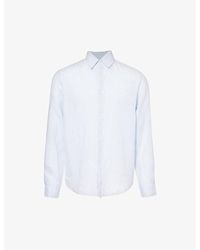 Sunspel - Curved-hem Regular-fit Linen Shirt X - Lyst