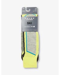 FALKE - Sk4 Abstract-pattern Knee-high Wool-blend Knitted Socks - Lyst