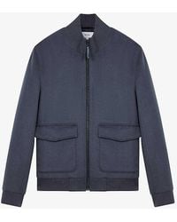 Reiss - Shuffle Patch-pocket Wool-blend Jacket X - Lyst