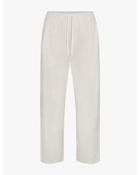 Skims - Lounge Straight-Leg Relaxed Jersey Trousers - Lyst