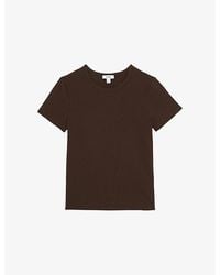 Reiss - Jolie Slim-Fit Cotton-Jersey T-Shirt - Lyst