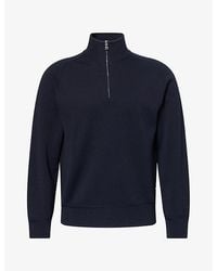 Orlebar Brown - Lennard Half-Zip Ribbed Merino-Wool Jumper - Lyst