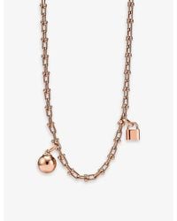 Tiffany & Co. - Tiffany Hardwear Small Single Wrap 18Ct Rose- Necklace - Lyst