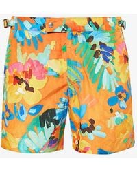 Polo Ralph Lauren - Monaco Floral-print Recycled Polyester-blend Swim Shorts - Lyst