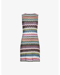 Missoni - Backless Chevron Knitted Mini Cover-Up - Lyst