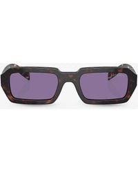 Prada - Pr A12s Irregular-frame Acetate Sunglasses - Lyst