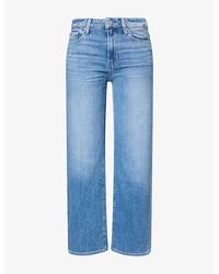 PAIGE - Mason Ankle-Crop Stretch-Denim Jeans - Lyst