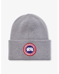 Canada Goose - Arctic Disc Ribbed Wool Beanie Hat - Lyst
