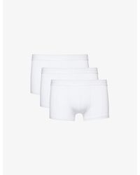 BOSS - Pack Of Three Cotton-Blend Jersey Trunks - Lyst