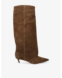 Steve Madden - Luca Suede Heeled Boots - Lyst
