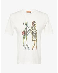 Missoni - Graphic-Print Short-Sleeve Cotton T-Shirt - Lyst
