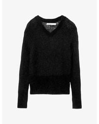 AllSaints - Mabel V-Neck Knitted Jumper - Lyst