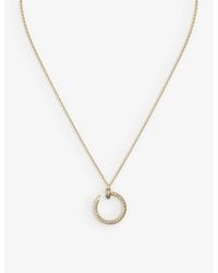 Cartier - Juste Un Clou 18Ct- And 0.38Ct Diamond Pendant Necklace - Lyst