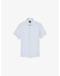 Reiss - Holiday Short-Sleeved Linen Shirt - Lyst
